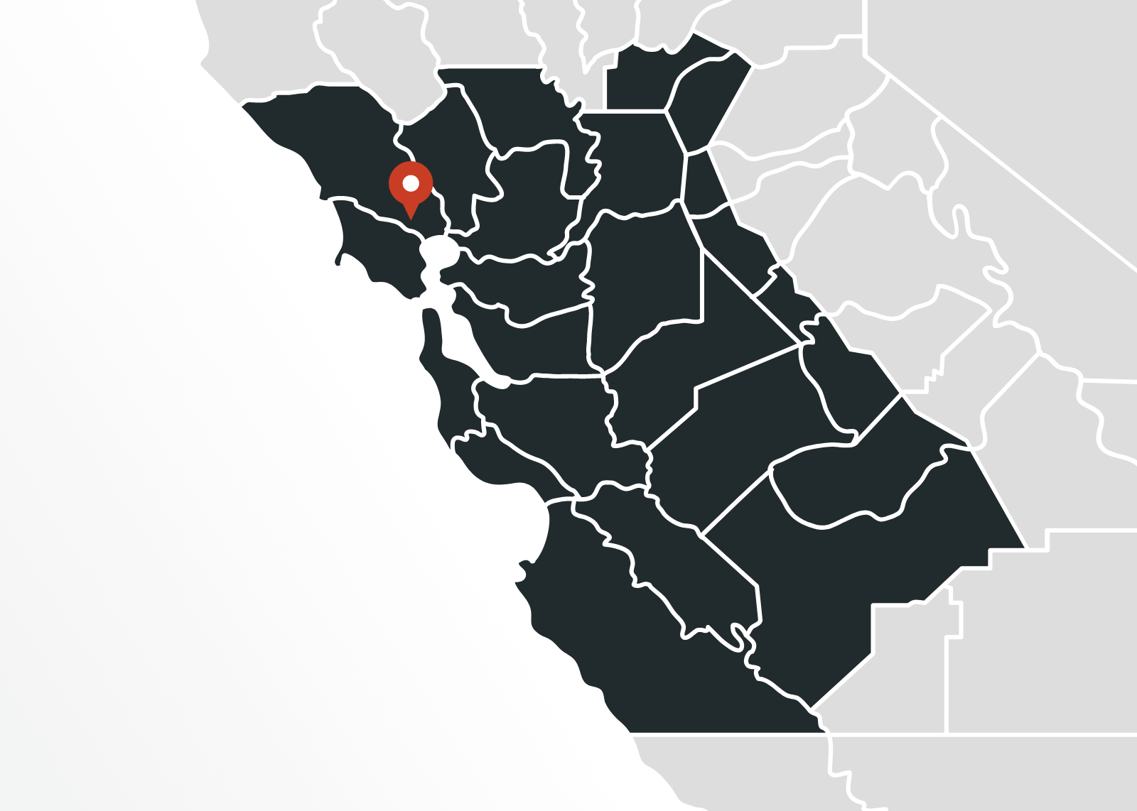 map of petaluma